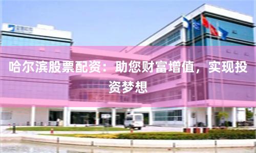 哈尔滨股票配资：助您财富增值，实现投资梦想